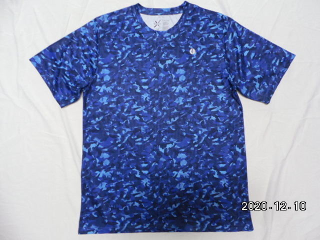 Fast Dry Allover Print 100% Polyester Mens Round Neck T Shirt Red