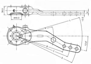 Quality 0517458140 BPW Manual Slack Adjuster of air brake system wholesale