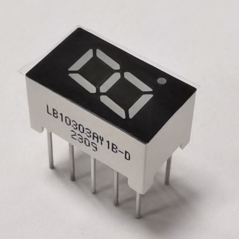 Amber color 7.62mm Single Digit 7 Segment LED Display common anode