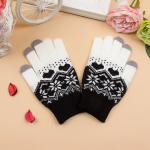 Outdoor Plain Style Child Touchscreen Winter Gloves Warm Soft For Smart Phone
