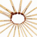 Professional Lightweight Bamboo Makeup Brushes Set 20pcs Eco Friendly