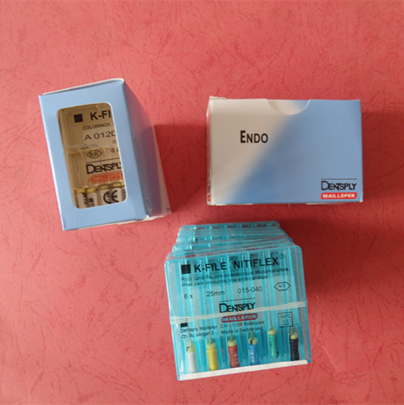Stainless Steel Endo Rotary Files 25mm NiTi Root Canal Files