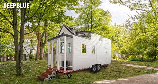Hot Sale Light Steel Prefabricated Tiny House on Wheels with AU Standard