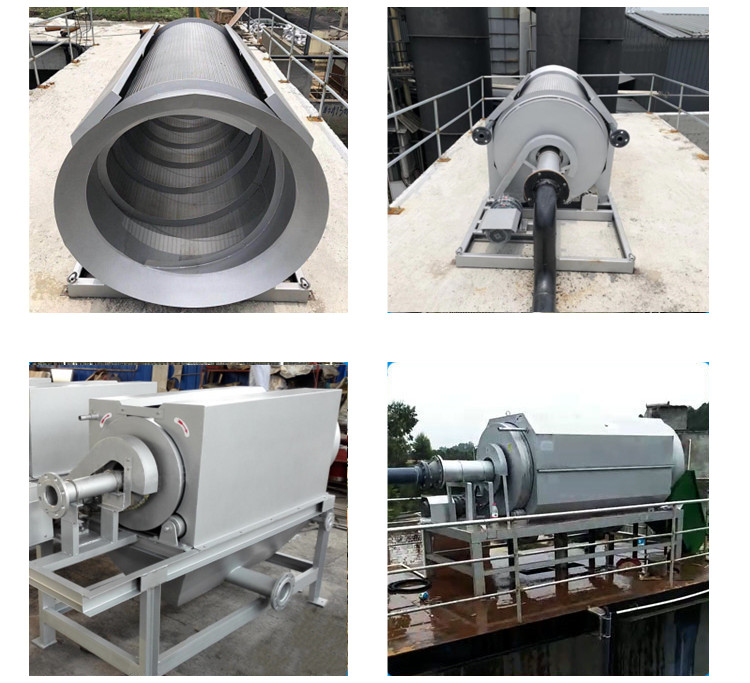Rotary Drum Filter for 0.1-0.5 mm Juice Beverage and Industrial Wastewater Filtration