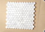 Hexagonal Honed Stone Mosaic Tile Marble Stone Chip 12"X12" Size