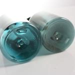 400ml Transparent Blue Shampoo Shower Gel Bottle