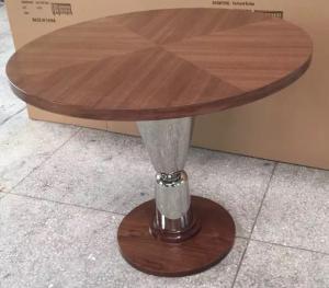 Quality wood top metal base Dining table /activity table for hotel furniture/casegoods DN-0019 wholesale