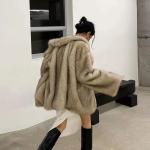 2023 Luxury Winter Fur Coat Fashion Racoon Fox Fur Coat for Women