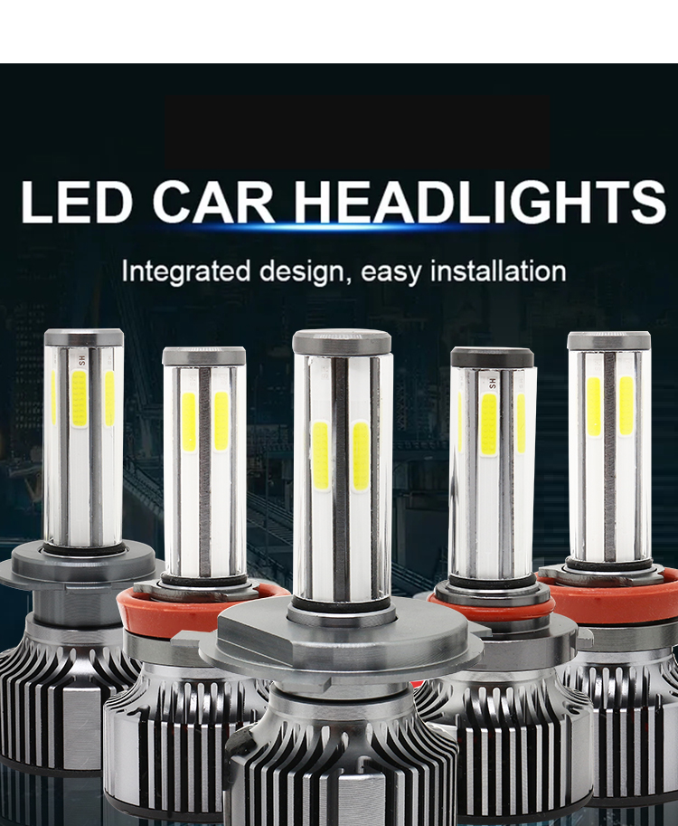 360 Degrees Lighting N6 LED Car Headlight H4 H7 H8 H11 Led Fog Light Bulbs