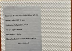 Quality Pneumatic Air Slide Filter Cloth Polyester Filament Yarn 6mm Thickness wholesale
