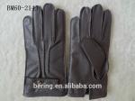 Genuine Wool Lined Mens Soft Leather Gloves Deer Skin Mens Leather Gloves