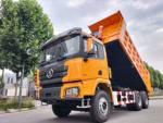 SHACMAN Construction Dump Truck X3000 6x4 300Hp EuroII Yellow Tipper front lift