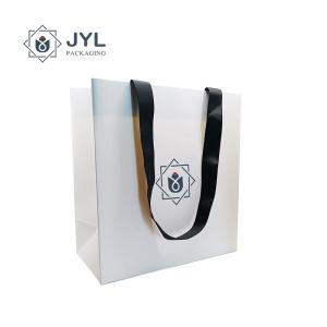 Quality RoHs Embossing Recycled Paper Gift Bags With Handles Antibacterial Rectangle wholesale