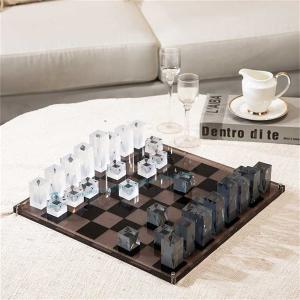 Quality Coffetable Decor Premium Smoke Acrylic Chess Game Board wholesale