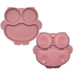6 Pcs Silicone Baby Feeding Plates With Cup Bib Bowl Fork Spoon Nontoxic Food
