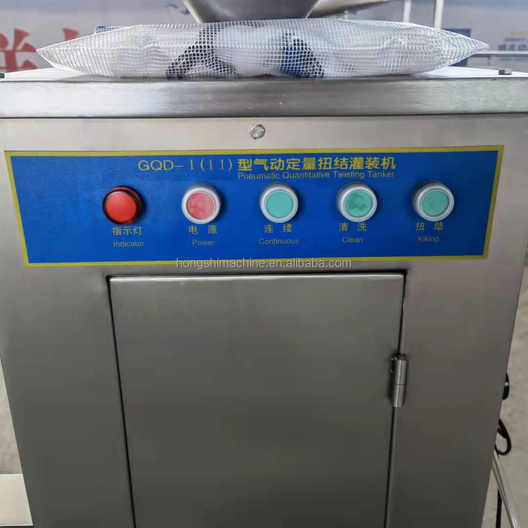 Automatic Vacuum Sausage Stuffer Making Machine Pneumatic Sausage Stuffing Filing Machine with Twisting