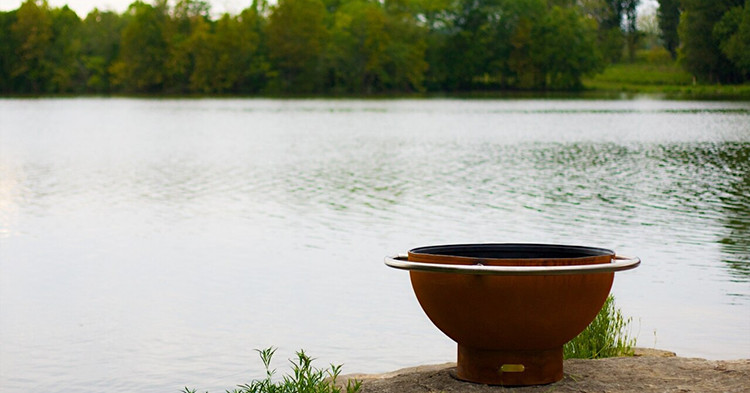 Free Shipping Outdoor Garden Portable Courtyard Metal Steel Bowl Corten Fire Pits