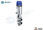 Double Seat Stainless Steel Sanitary Valves / Mixproof Valve ANSI 316L PN 10 Bar