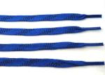 Anti Abrasive Ice Hockey Laces Durable Braided Fiber , Blue Skate Laces