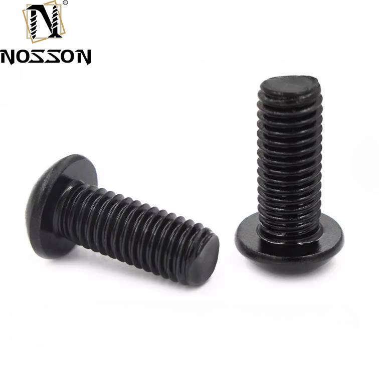 Metric Black Alloy Steel Button Head Hex Drive Screws ISO7380 and Metric Measurement System for Heavy-Duty Applications