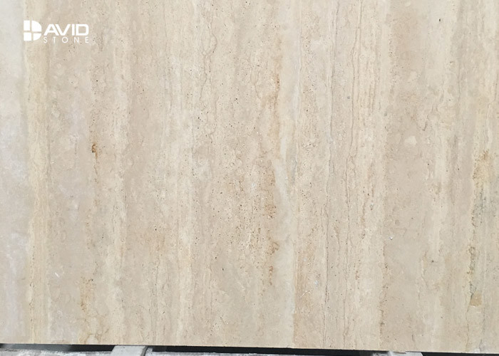 Decorative Travertine Marble Floor And Wall Tiles Non Deformation Anti - Scratch