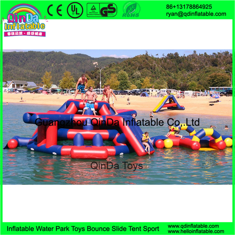 outdoor inflatable water trampoline with slide for sale/ Inflatable Aqua Park/ Water Park Equipment With