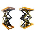 1000kg Double Scissor Lift Tables 1300mmx820mm Max Height 1780mm
