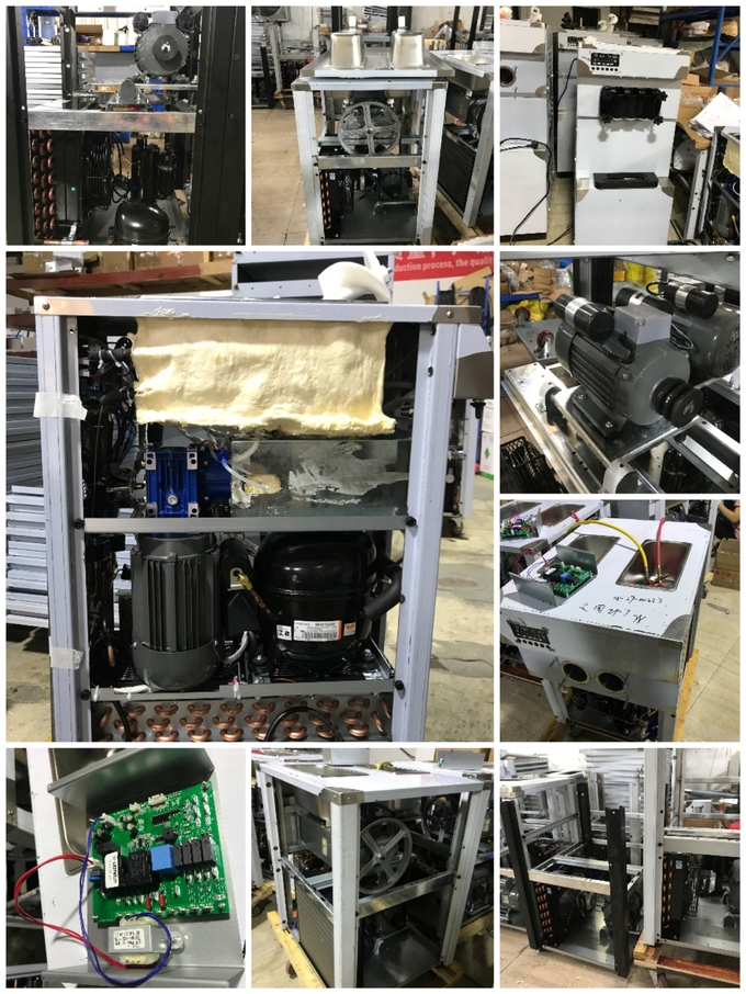 Commercial Ice Cream Mixer 25-28l Yogurt Soft Ice Cream Machine Floor Standing