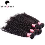 10" - 30" Indian Virgin Hair Natural Black Remy Hair Curly Wave Weaving