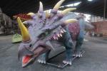 Water Resistant Realistic Animatronic Dinosaur Styracosaurus For Dino Museum