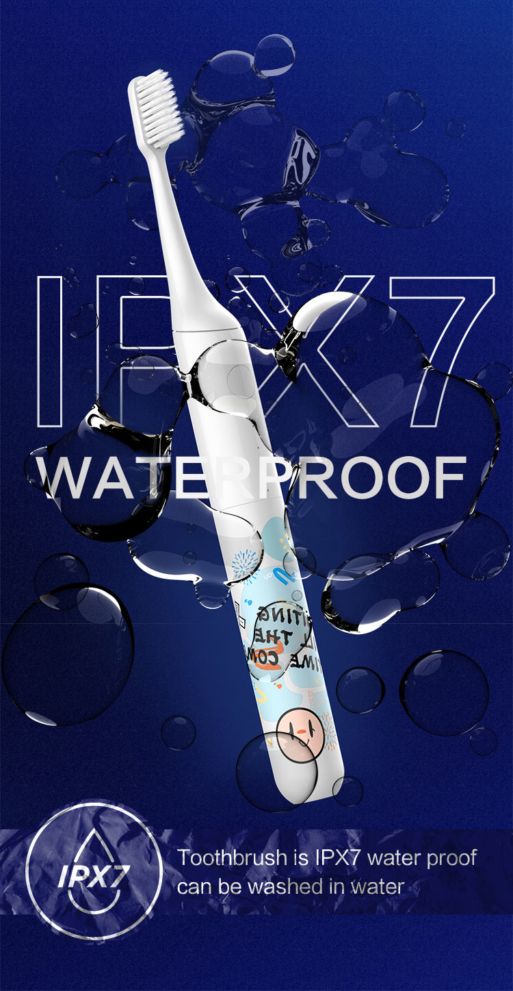 Waterproof Rechargeable Electric Toothbrush Smart Timing Eco Friendly For Teens
