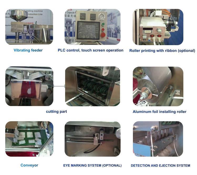 Blister Automatic Packing Machine Lab Scale Double Aluminum Strip Packing Machine