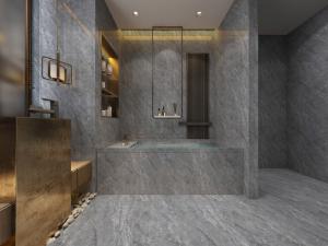 Quality 32x32'' ISO13006 Polished Glazed Tiles Gray Marble 9.8mm wholesale