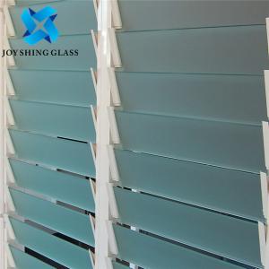 Quality Clear Tempered Louvre Window Glass Blades 4mm 5mm 6mm Thickness wholesale