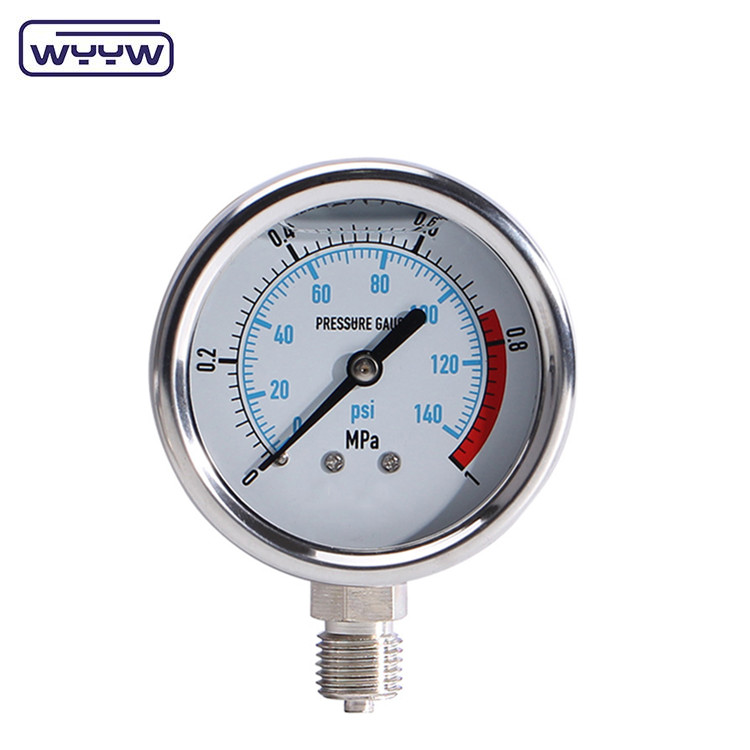 CE High Pressure Gauge Stainless Steel Autoclave Pressure Gauge Manometer