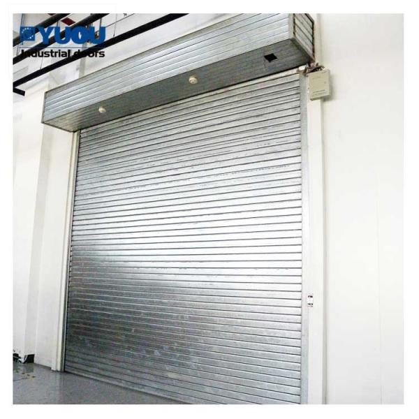 Supermarket 8000mm Fire Rated Roller Shutter Door 50HZ Electric Roll Up 3 Hours