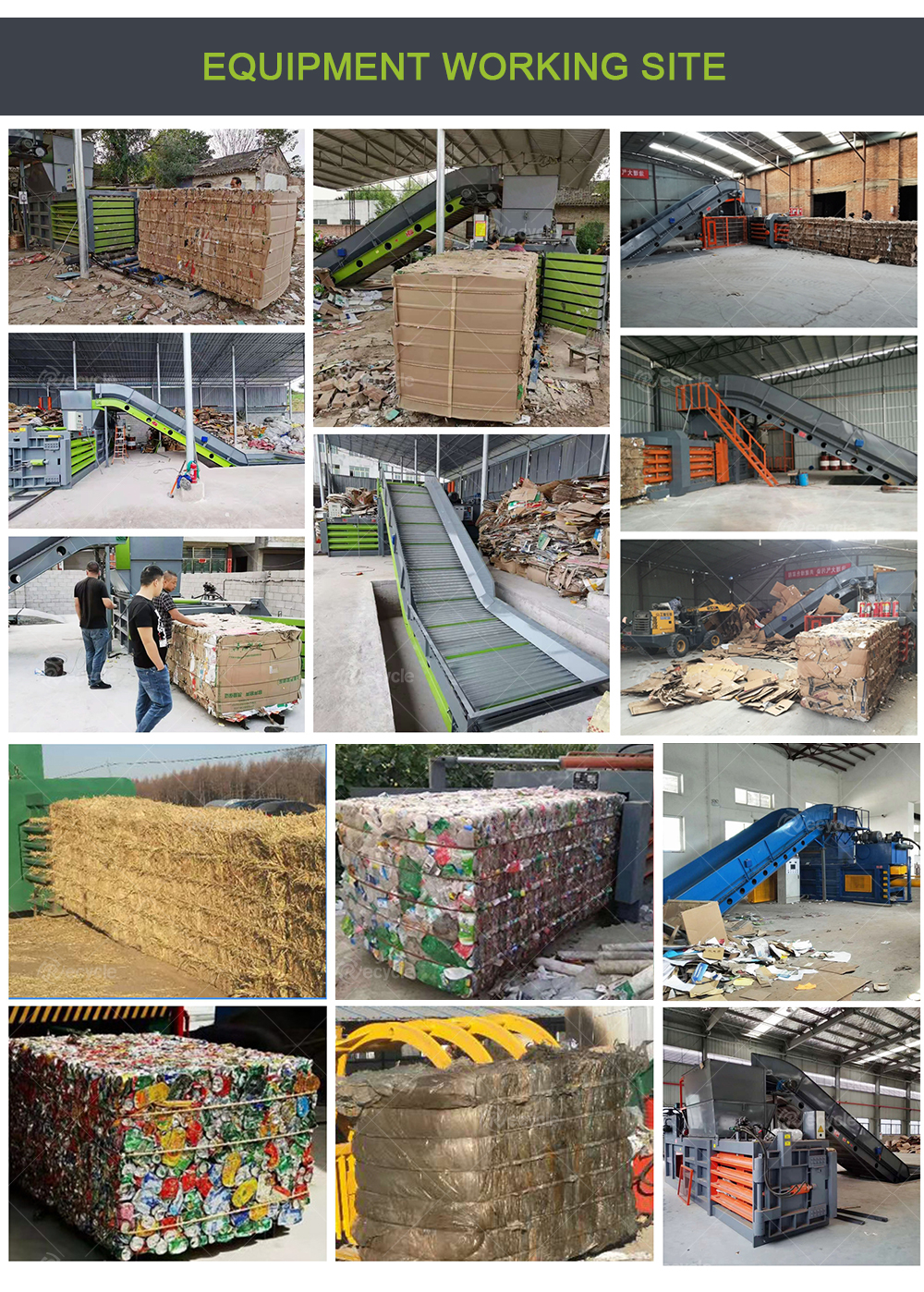 Hydraulic Cardboard Baler Press Machine For Compress Packaging
