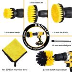 6 Pieces 0.5 kg Power Scrubber Electric Drill Cleaning Brushes Set Bathroom
