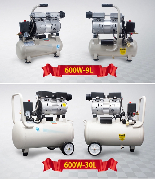 600W - 30L Mini Air Compressor Oilless High Pressure Mute Design Wood Working Home Application AC220V High Quality