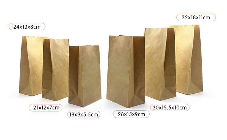 40gsm Pasta Noodle Food Grade Paper Bags With Plastic Window Dry Fruits Packing Bags OEM