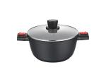 Versatile Stick Aluminum Pot For Induction Cooktops Black