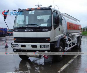 Quality ISUZU 6x4 20000 Liters 20CBM Stainless Steel Gasoline Transport Truck oil trailer wholesale