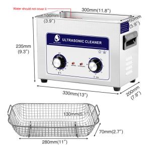Quality 4.5L SUS304 Benchtop Ultrasonic Parts Cleaner Mechanical Timer wholesale