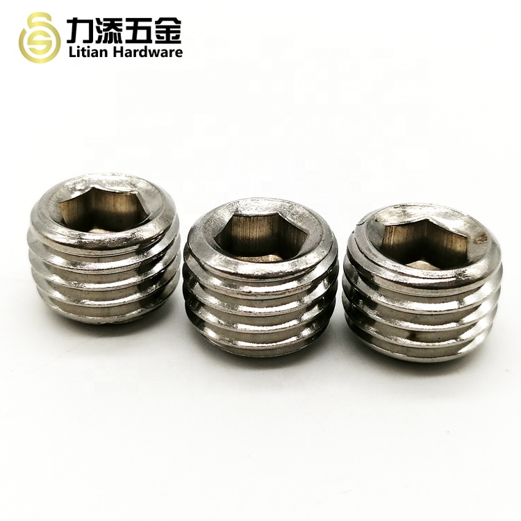 DIN916 Stainless steel 304 grade 12.9 Alloy steel Hex Socket Set Screws Grub Screw
