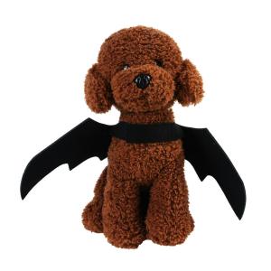 Quality Halloween Kids Plush Backpack Black / Brown Color Cotton Material 41 * 14CM wholesale