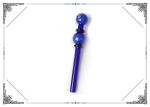 Borosilicate Glass Smoking Bong Burning Blue Tube 5.7 Inches