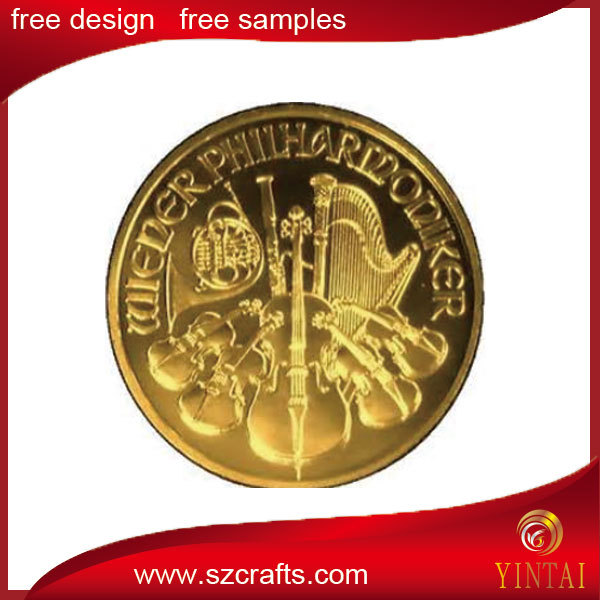 Promotion 1872 Deutsche Bank coins Gold clad coin / queen elizabeth gold coin
