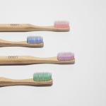 Ergonomic Reusable Travel Organic Bamboo Toothbrush 100 Biodegradable sustainabl