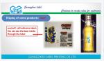 Customized Label Sticker for Waterproof Durable Tear-Proof Oil-Proof Heat