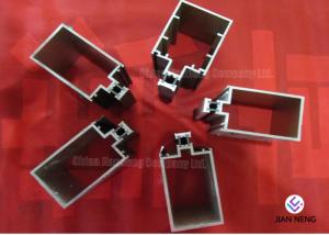 Quality Extruded Aluminium Profile For Glass , Aluminium Door Frame Profile With Powder Coated Surface wholesale